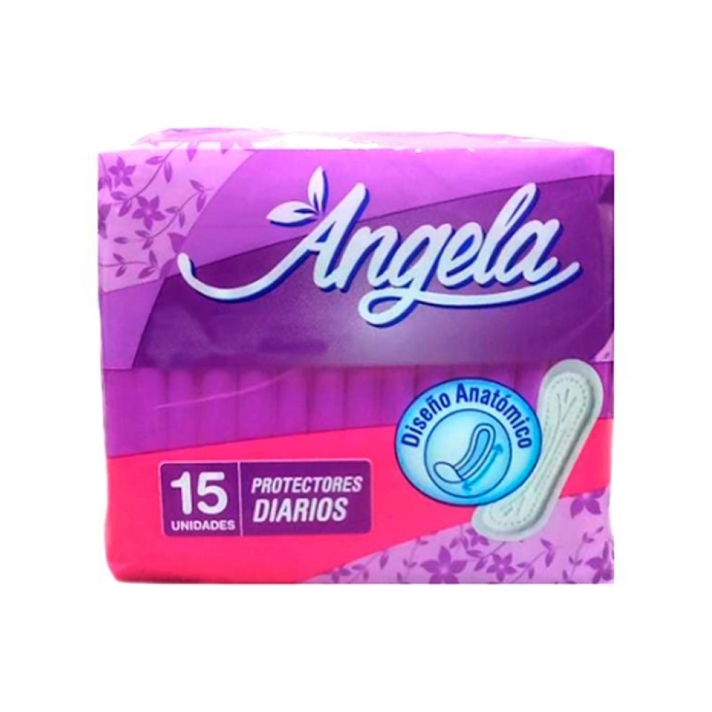 PROTECTOR DIARIO ANATOMICO ANGELA PAQ x 15 UNDS