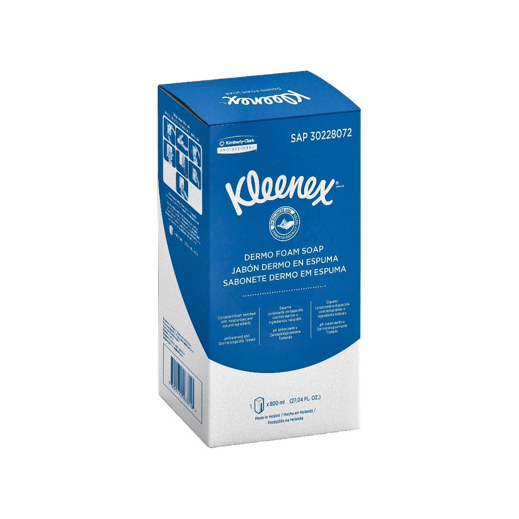 JABON ESPUM KLEENEX DERMO 30197006/30228072/30246448 BOL X 800CC