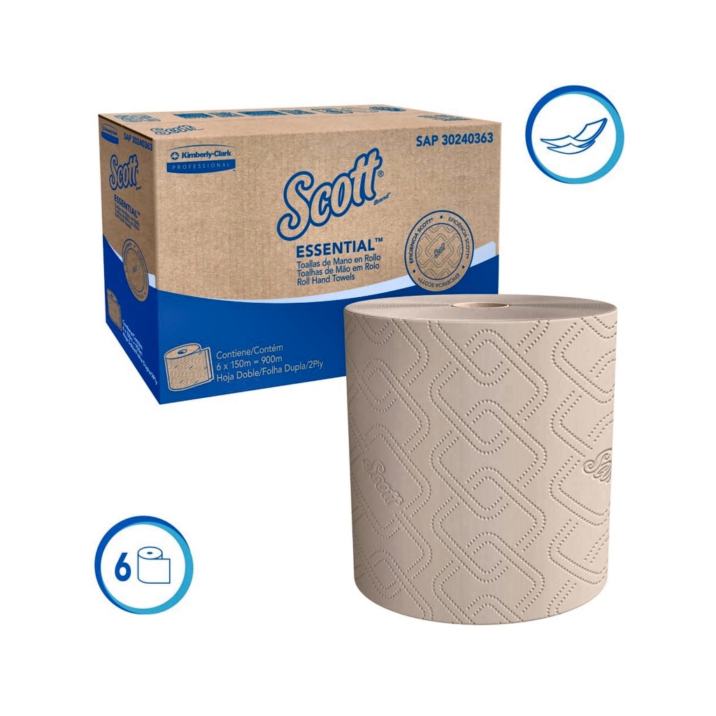 TOALLA DE MANOS SCOTT ESSENTIAL X150MTS 30240363 CJx6UND