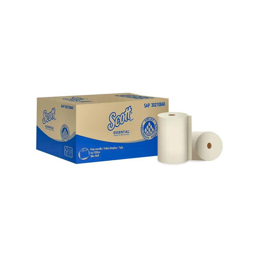 TOALLA SCOTT AHORRAMAX NT X100Mt 30210840 PC X 6 UND