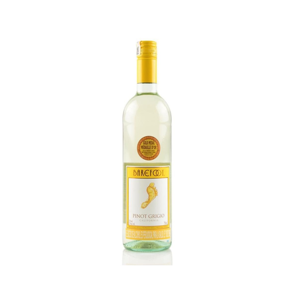 VINO PINOT GRIGIO BAREFOOT x 750 cc