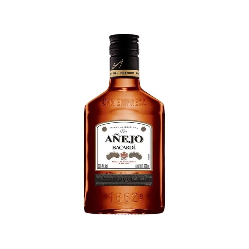 RON BACARDI AÑEJO x 200 cc