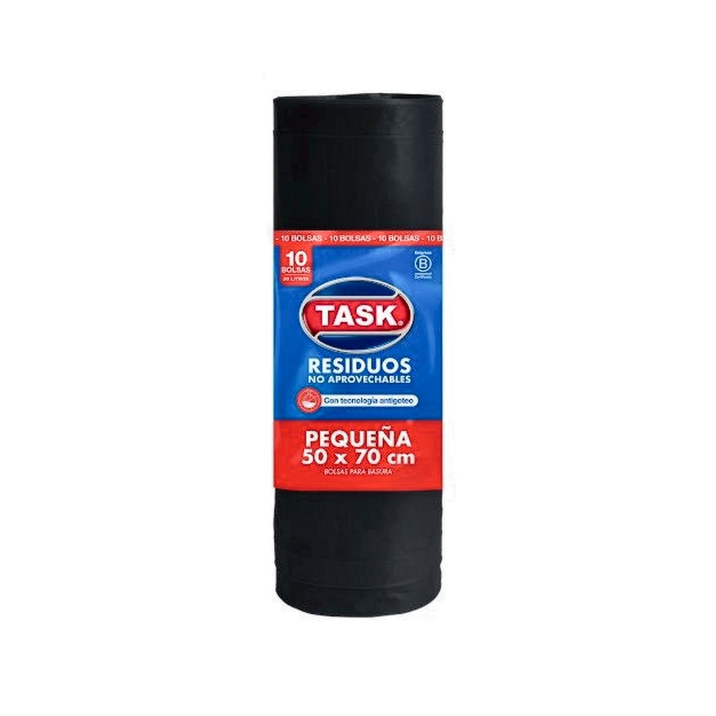 BOLSA DE BASURA TASK BIO ROLLO 50 X 70  X 10 UDS TRADICIONAL RF_1017028 / 1017114