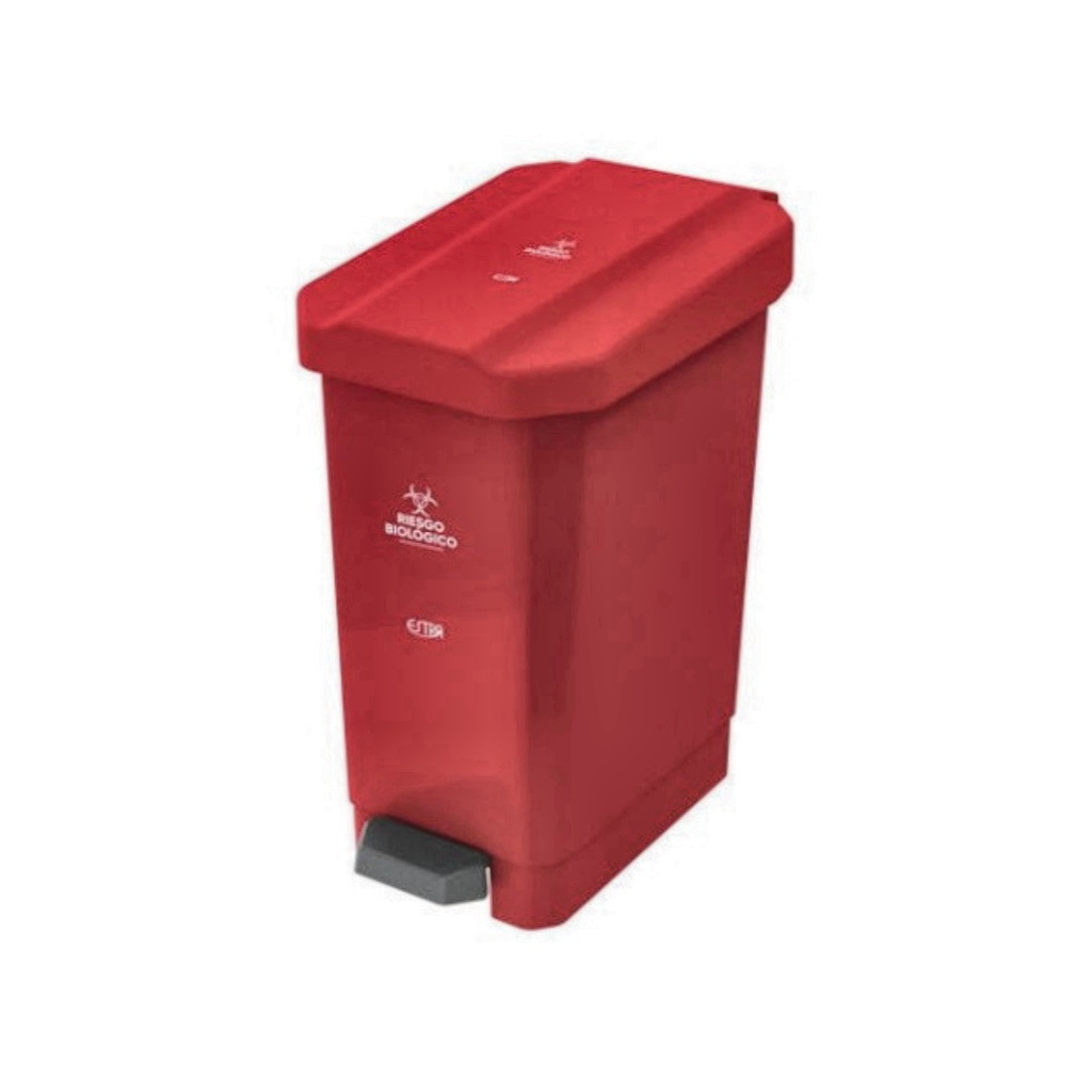 CANECA PAPELERA ESTRABINS PEDAL ROJO RIESGO BIOLOGICO 44 LT 4-1040578_EMP 2