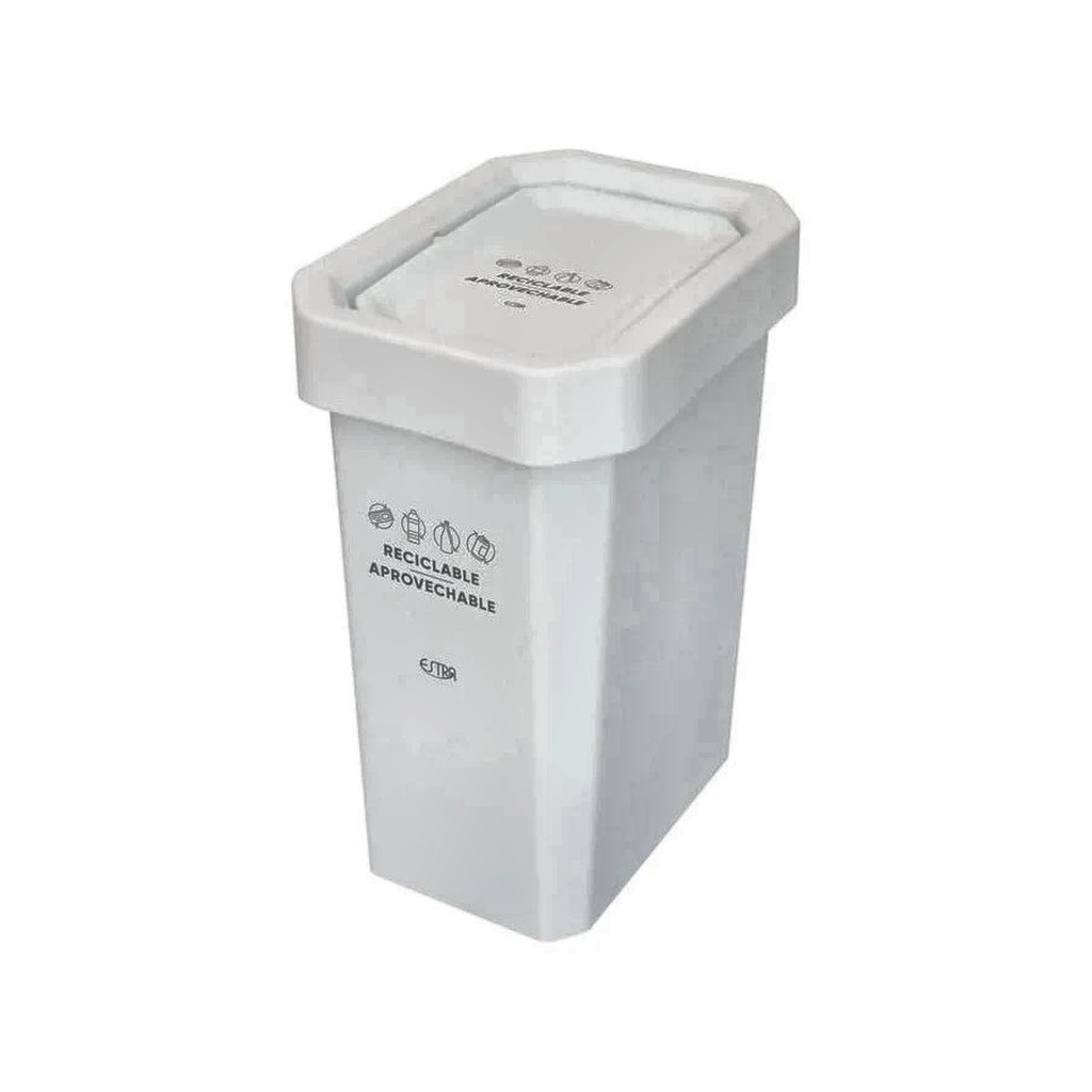 CANECA PAPELERA ESTRABINS VAIVEN BLANCO RECICLABLE APROVECHABLE 26 LT 4-1042616_EMP 4