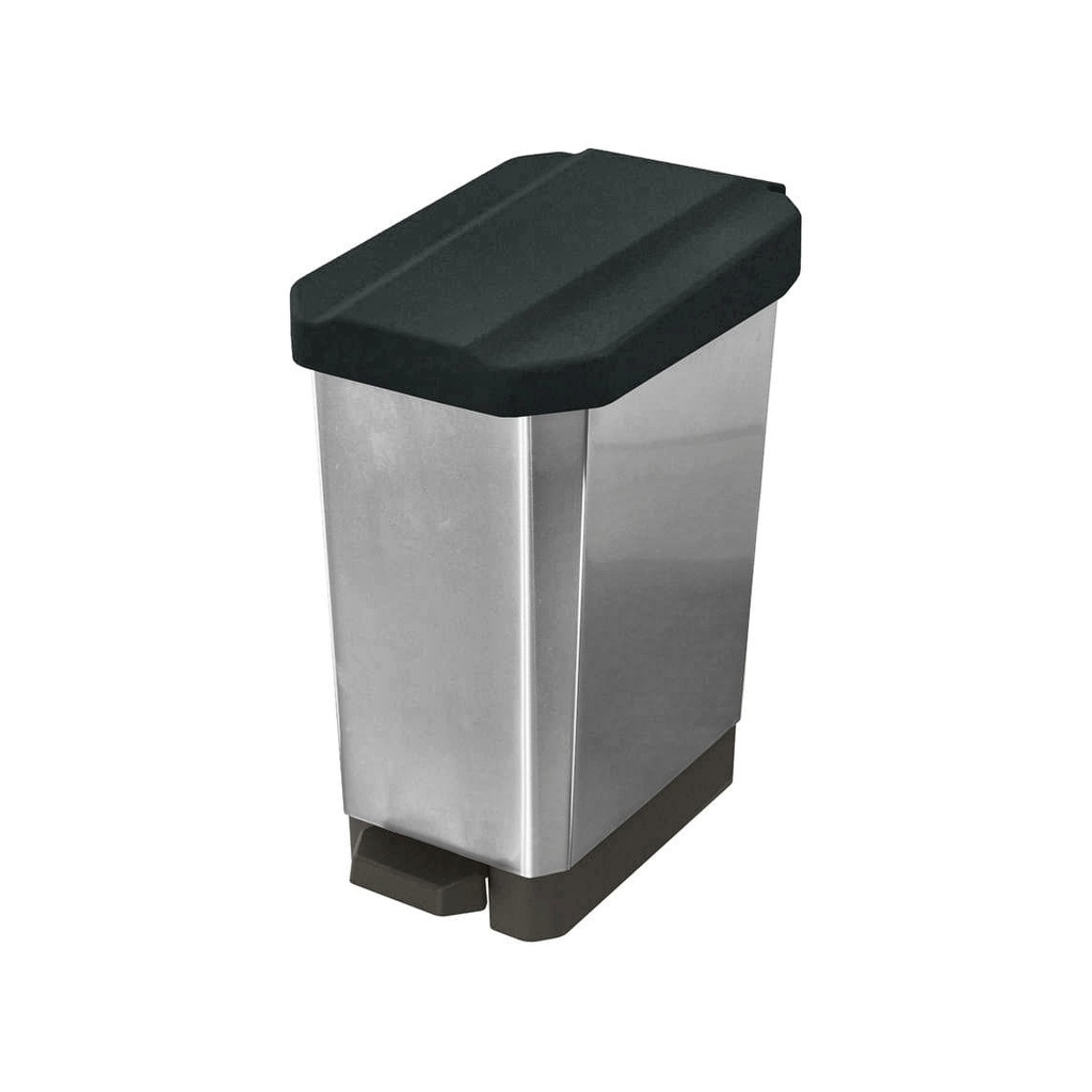 CANECA PAPELERA ESTRABINS PEDAL NEGRO IML METALIZADO 44 LT 4-1040574_EMP 2