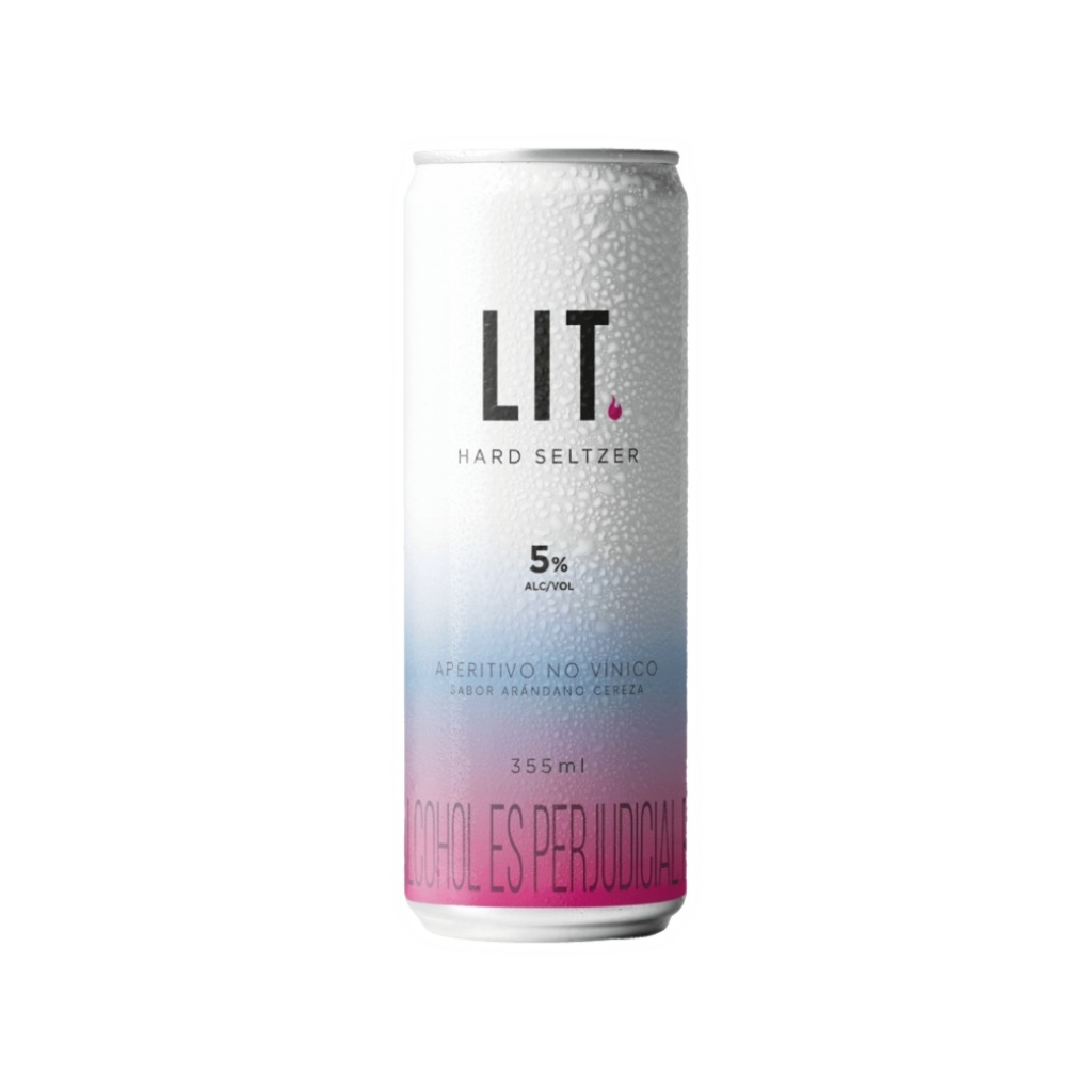 BEBIDA LIT HARD SELTZER ARANDANO CEREZA x 355 cc UNIDAD