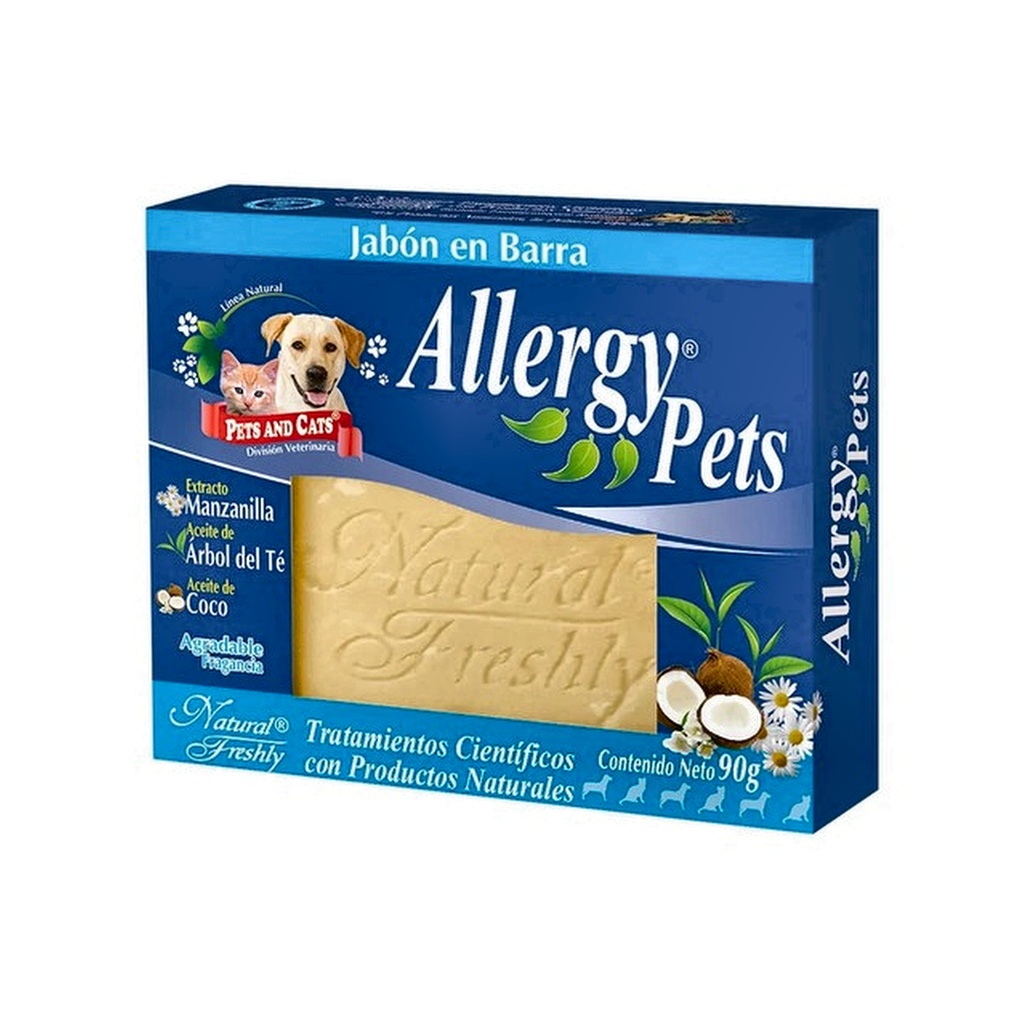 P &amp; C JABON ALLERGY PETS x 90gr UNIDAD