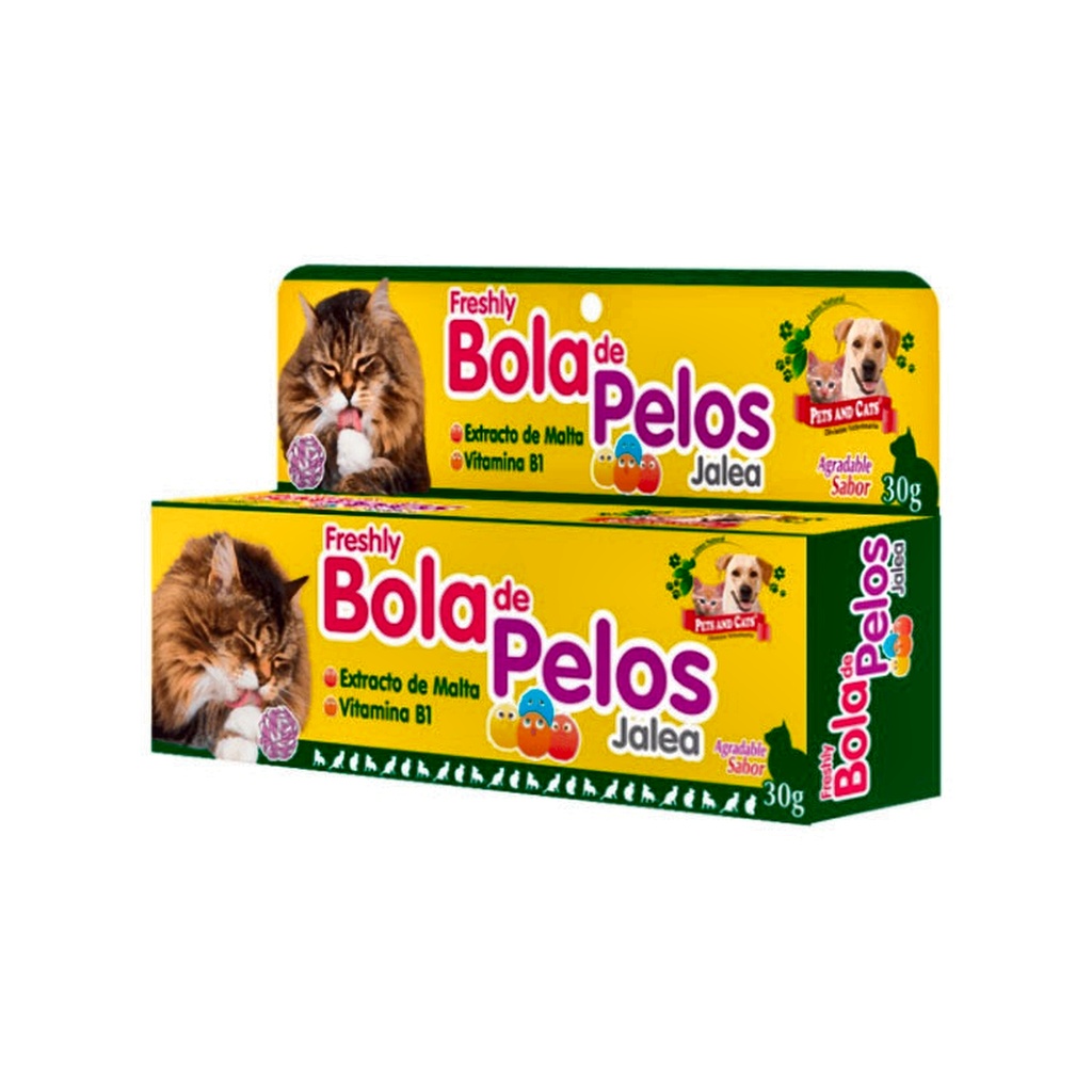 P &amp; C FRESHLY BOLA DE PELOS JALEA TUBO x 30g UNIDAD