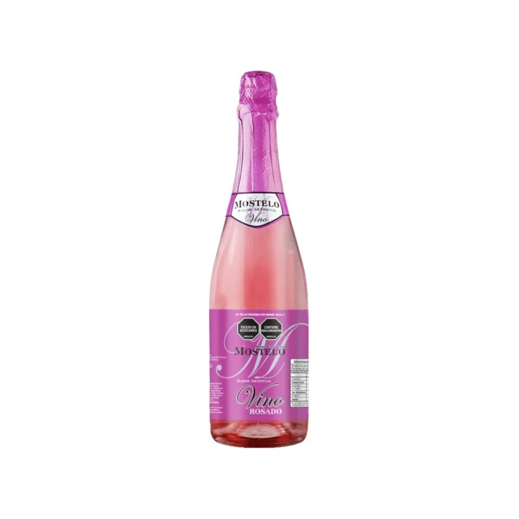 BEBIDA GASIFICADA SAB VINO MOSTELO ROSADO x 750 cc