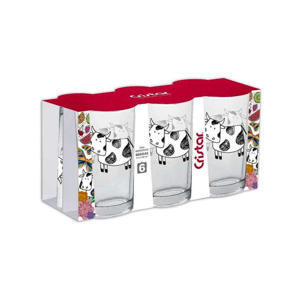 VASO JUGOS HERRADURA LISO 0100AL48 CJ X 48UND