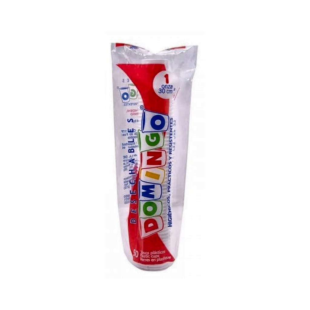VASOS 1 OZ BCO RON DOMINGO RLL X 50UND