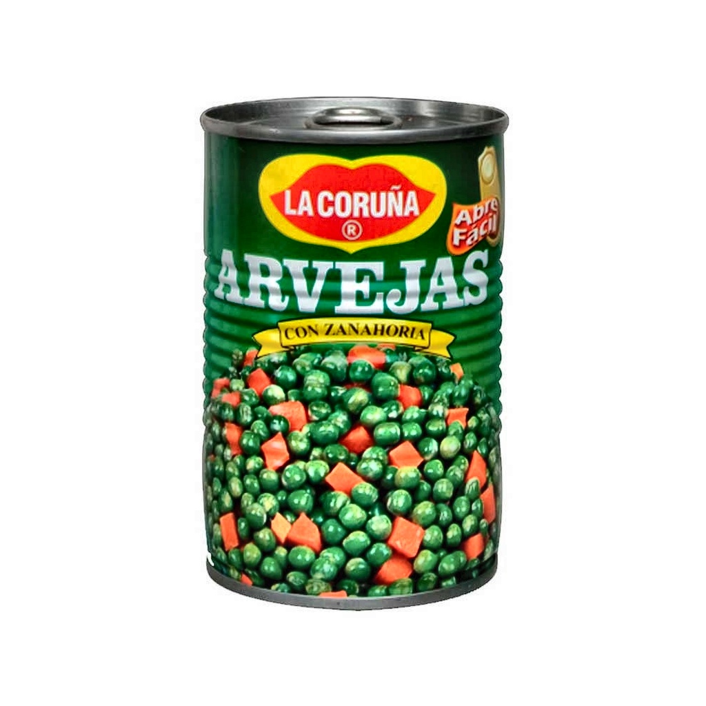 ARVEJAS CON ZANAHORIA LA CORUÑA FSC x 310 gr