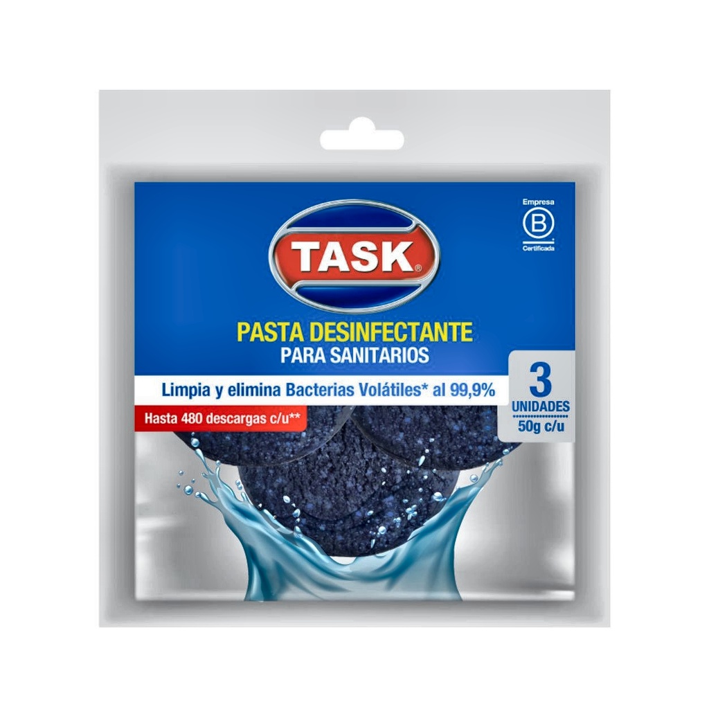 PASTILLA DESINFECTANTE PARA BAÑOS TASK 150G x 3 RF_7000001/1102432