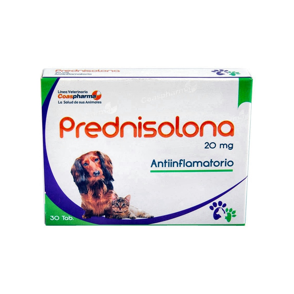 PREDNISOLONA 20 MG 30 TABLETAS
