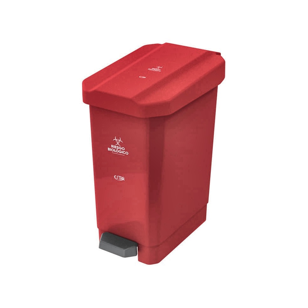 CANECA- PAPELERA ECOBINS PEDAL/22L/ROJO-RIESGO-BIO  4-1050173_EMP 4