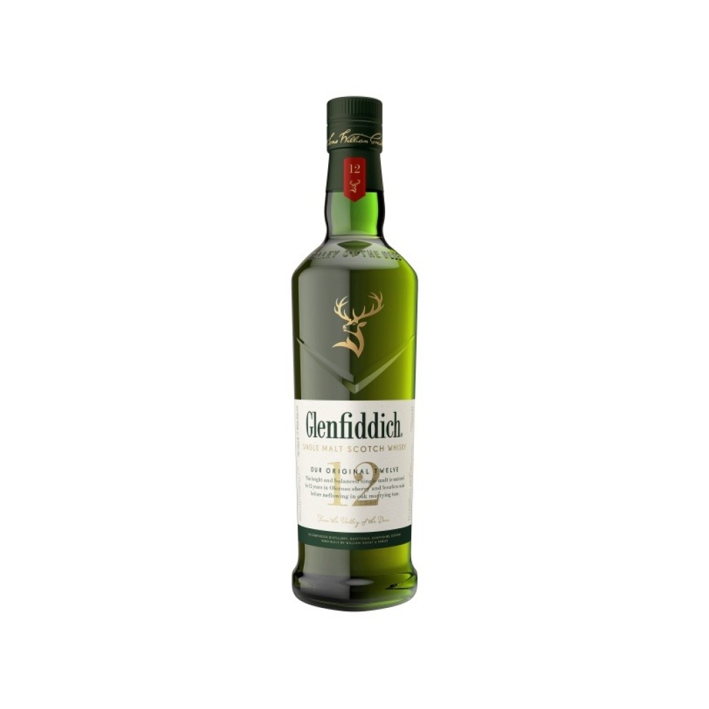WHISKY GLENFIDDICH 12 AÑOS x 750 cc