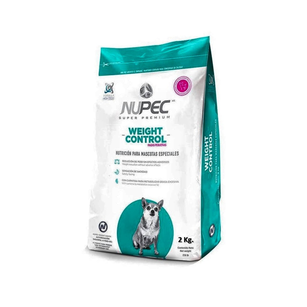 NUPEC WEIGHT CONTROL RAZA PEQUEÑA C_AA06CO02  BOL x 2 kg