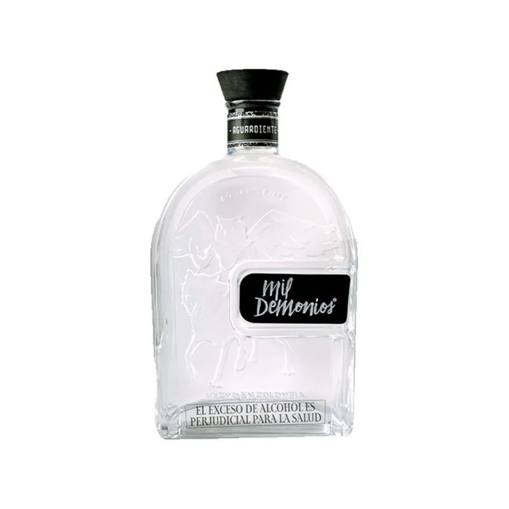 BOTELLA AGUARDIENTE 1000 DEMONIOS x 50 cc