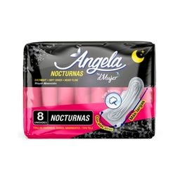 [2350103] TOALLA HIGIENICA NOCTURNA CON ALAS ANGELA PAQ x 8 UNDS