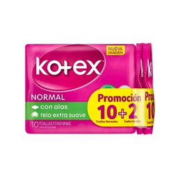 [2001435] TOALL KOTEX NORM TELA S/A 30214788 PAQ x 12 UND