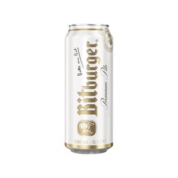 [1500126] CERVEZA BITBURGER PREMIUM PILS BOTELLA x 500 cc UNIDAD