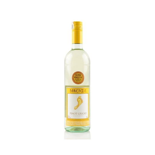 VINO PINOT GRIGIO BAREFOOT x 750 cc
