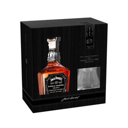[1800429] WHISKY JACK DANIELS x 700 cc VASO ROCA