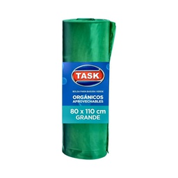 [2212045] BOLSA DE BASURA VERDE TASK PRO ROLLO 80 X 110 CMS X 10 UNDS RF_1017051/1017130/1017211