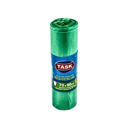 [2212059] BOLSA BASURA TASK CIERRE FACIL VERDE 70X90 10 UDS RF_1017024