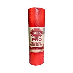 [2212060] BOLSA DE BASURA ROJA TASK PRO ROLLO 70 X 90  X 10 UDS RF_1017043