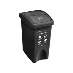 [2030316] PAPELERA VAIVEN PLANA NEGRO- NO APROVECHABLE 35L EMP 4 4-1042516_EMP 4