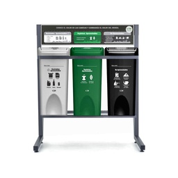 [2030458] PUNTO ECOLOGICO 3 PTOS RECICLABLE-ORGANICO APROVECHABLE/NO APROVECHABLE 35 LT 4-1042752_EMP 1