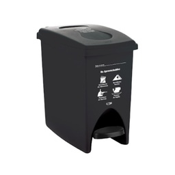 [2030634] PAPELERA PEDAL 10 L NEGRO NO APROVECHABLE 4-1042556_EMP 4