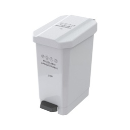 [2030636] CANECA PAPELERA ESTRABINS PEDAL 44 L BLANCO RECICLABLE APROVECHABLE 4-1042603_EMP 2