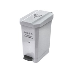 [2030649] CANECA PAPELERA ESTRABINS PEDAL 10L BLANCO RECICLABLE APROVECHABLE 4-1042672_EMP 4