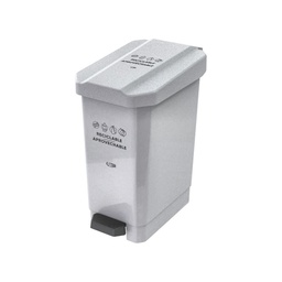 [2030651] CANECA PAPELERA ESTRABINS PEDAL 22L BLANCO RECICLABLE APROVECHABLE 4-1042660_EMP 4