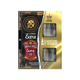[1900175] CHIVAS REGAL EXTRA 13 AÑOS x 700 cc DOS VASOS