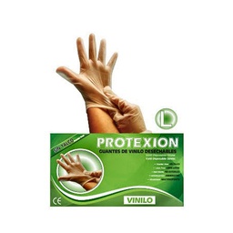 [2280005] GUANTES DE VINILO PROTEXION TALLA L 00EXA229 DISP X100UNDS