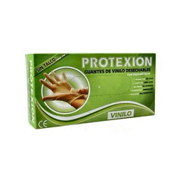 [2280006] GUANTES DE VINILO PROTEXION TALLA M 00EXA228 DISP X 100UNDS