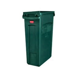 [2500215] CONTENEDOR SLIM JIM 87L C/CANALES VENT VERDE 1956186