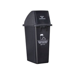 [2270201] PAPELERA DE VAIVEN DE 60 LITROS RESIDUOS NO APROV NEGRA VGTC607-41