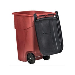[2500617] CONTENEDOR BRUTE ® CON RUEDAS Y TAPA CAPACIDAD 189 L 1934089_ROJO_NEG