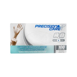 [2460332] GUANTE PRECISION VINILO TRANS T-L 414100042 DISP x 100 UND